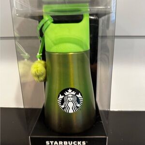 Starbucks Lime Green and Black Tumbler